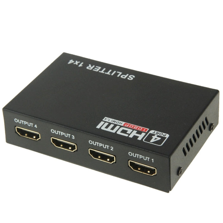 Mini HD 1080P 1x4 HDMI V1.4 Splitter for HDTV / STB/ DVD / Projector / DVR - Splitter by buy2fix | Online Shopping UK | buy2fix