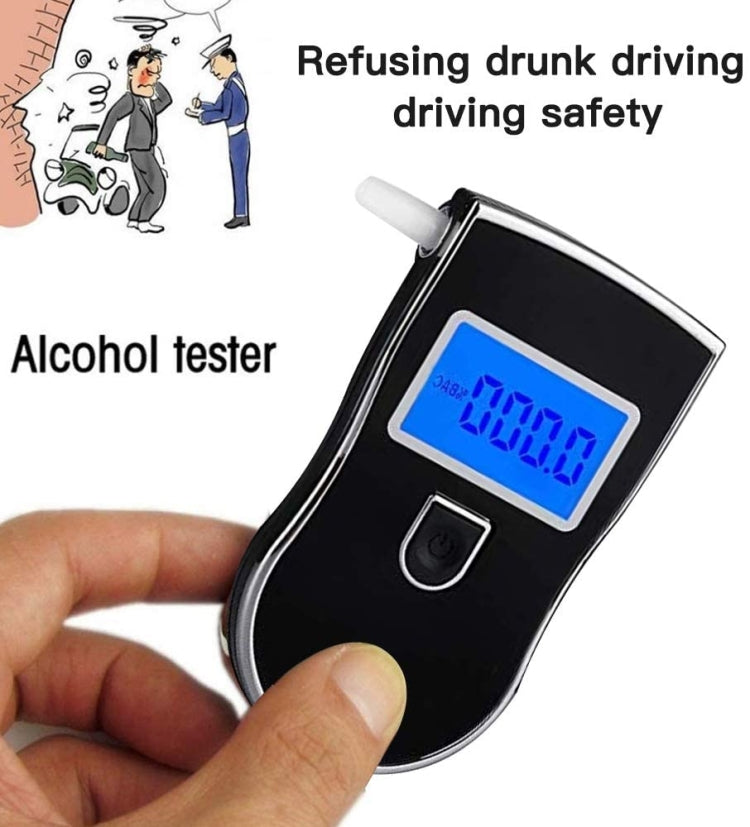 3 digitals LCD Display Breath Alcohol Tester Analyzer(Black) - Breath Alcohol Tester by buy2fix | Online Shopping UK | buy2fix