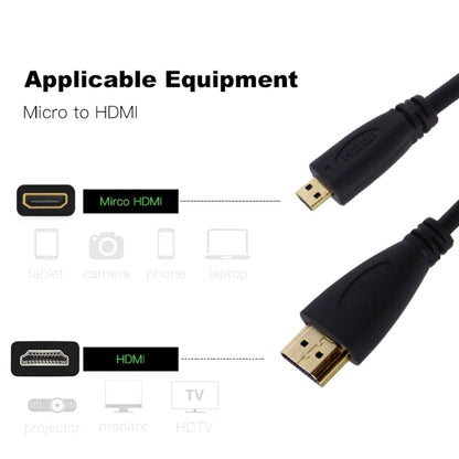 1.5m Micro HDMI to HDMI 19 Pin Cable, 1.4 Version(Black) -  by buy2fix | Online Shopping UK | buy2fix