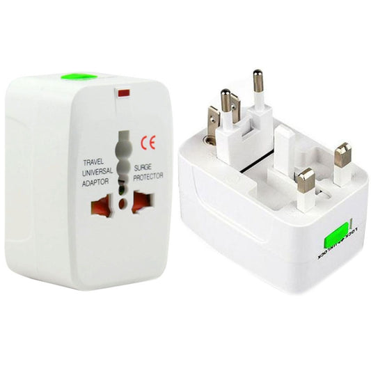 Plug Adapter, Universal EU US UK AU Travel AC Power Adaptor Plug(White) - Consumer Electronics by buy2fix | Online Shopping UK | buy2fix