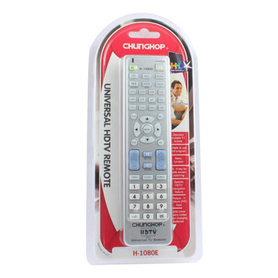 Chunghop Universal TV Remote Control with Specific HDTV Navigation Feature (H-1080E)(Silver) - Consumer Electronics by CHUNGHOP | Online Shopping UK | buy2fix
