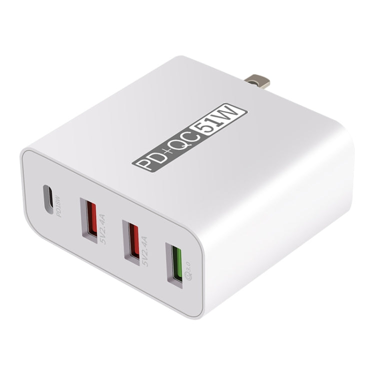 WLX-A6 4 Ports Quick Charging USB Travel Charger Power Adapter, EU Plug - Apple Accessories by buy2fix | Online Shopping UK | buy2fix