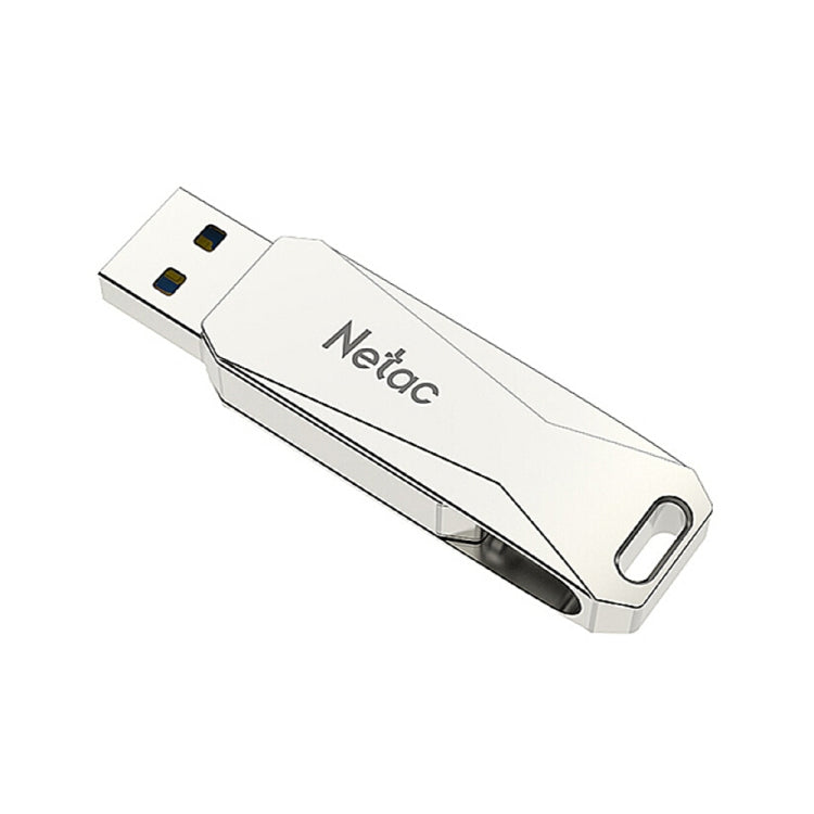 Netac U782C 128GB USB-C / Type-C + USB 3.0 360 Degrees Rotation Zinc Alloy Flash Drive OTG U Disk - USB Flash Drives by Netac | Online Shopping UK | buy2fix