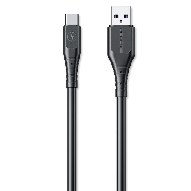 WK WDC-152 6A Type-C / USB-C Fast Charging Data Cable, Length: 1m(Black) - USB-C & Type-C Cable by WK | Online Shopping UK | buy2fix