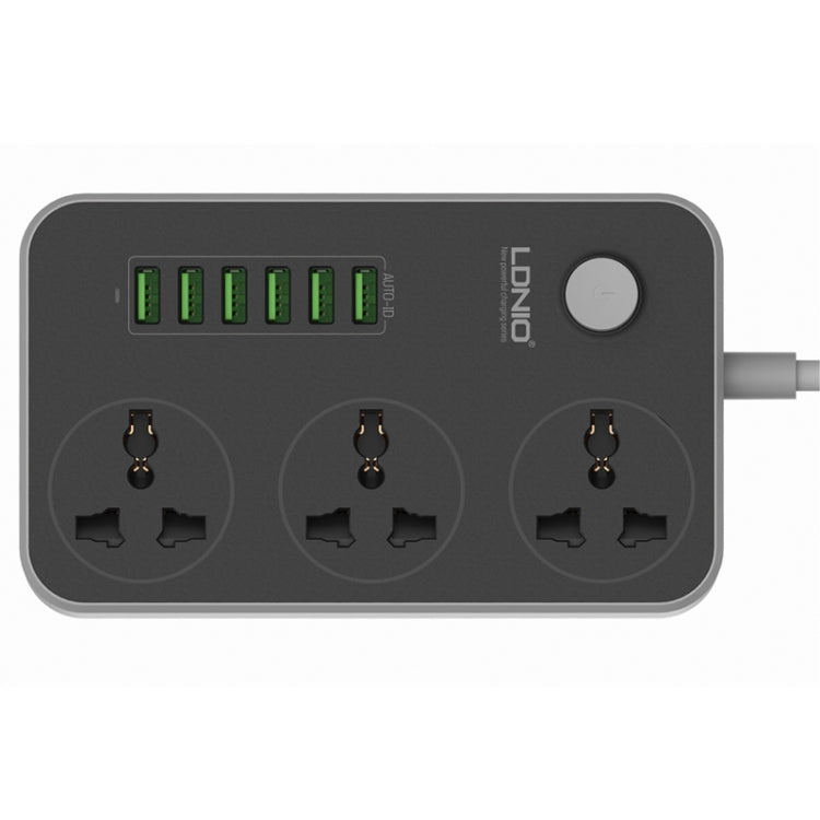 LDNIO SC3604 6 x USB Ports Multi-function Travel Home Office Socket, Cable Length: 2m, UK Plug - Extension Socket by LDNIO | Online Shopping UK | buy2fix