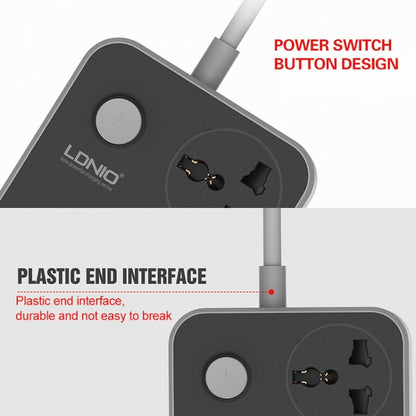 LDNIO SC3604 6 x USB Ports Multi-function Travel Home Office Socket, Cable Length: 2m, UK Plug - Extension Socket by LDNIO | Online Shopping UK | buy2fix