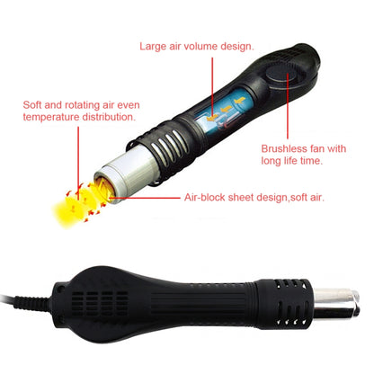 Kaisi K-858D SMD Hot-Air Soldering Station LED Digital Display Support Controllable Temperature for Desoldering + Air Nozzles, US Plug - Electric Soldering Iron by Kaisi | Online Shopping UK | buy2fix