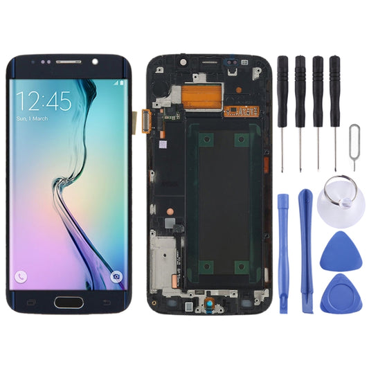 Original LCD Screen and Digitizer Full Assembly with Frame For Samsung Galaxy S6 Edge SM-G925F (Black) - LCD Screen by buy2fix | Online Shopping UK | buy2fix