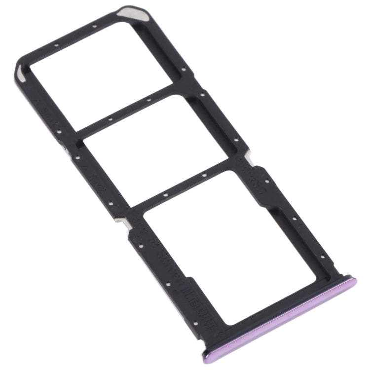 SIM Card Tray + SIM Card Tray + Micro SD Card Tray for OnePlus Nord N200 5G DE2118 / DE2117 (Purple) - Card Tray by buy2fix | Online Shopping UK | buy2fix