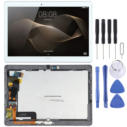 Original LCD Screen For Huawei MediaPad M2 10.0 M2-A01W/M2-A01L Digitizer Full Assembly With Frame(White) - LCD Screen by buy2fix | Online Shopping UK | buy2fix