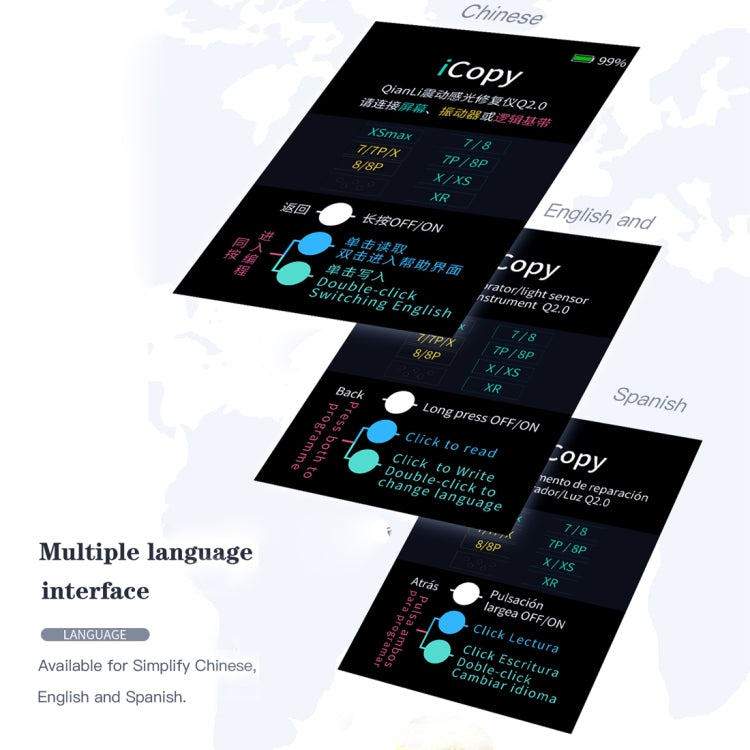Qianli iCopy Plus 3 in 1 LCD Screen Original Color Repair Programmer For iPhone - Repair & Spare Parts by QIANLI | Online Shopping UK | buy2fix