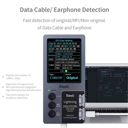 For iPhone 6 - 14 Pro Max 5 in 1 Qianli iCopy Plus 2.2 Repair Detection Programmer Set, Plug: EU -  by QIANLI | Online Shopping UK | buy2fix