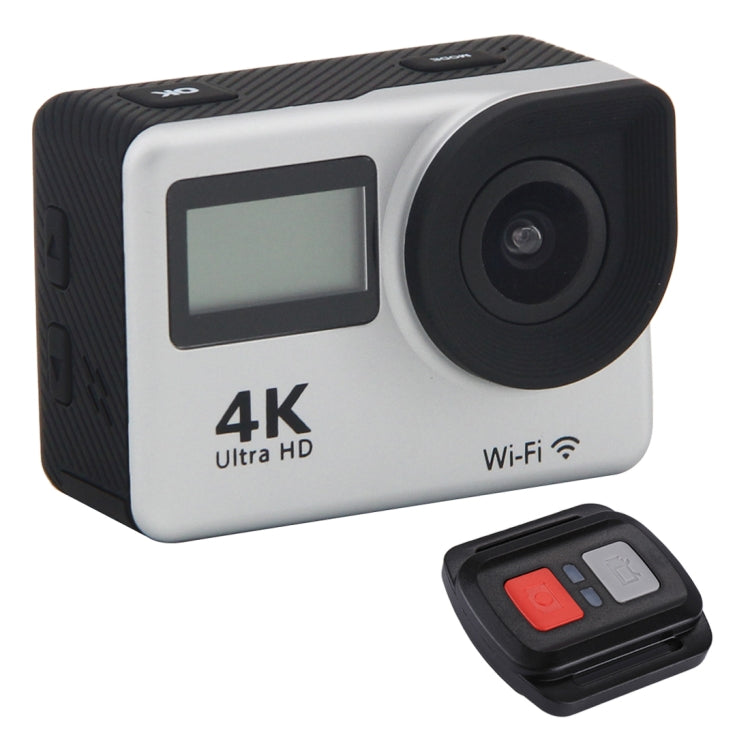 S300 HD 4K WiFi 12.0MP Sport Camera with Remote Control & 30m Waterproof Case,  2.0 inch LTPS Touch Screen + 0.66 inch Front Display,  Generalplus 4248, 170 Degree A Wide Angle Lens(Silver) - DJI & GoPro Accessories by buy2fix | Online Shopping UK | buy2fix