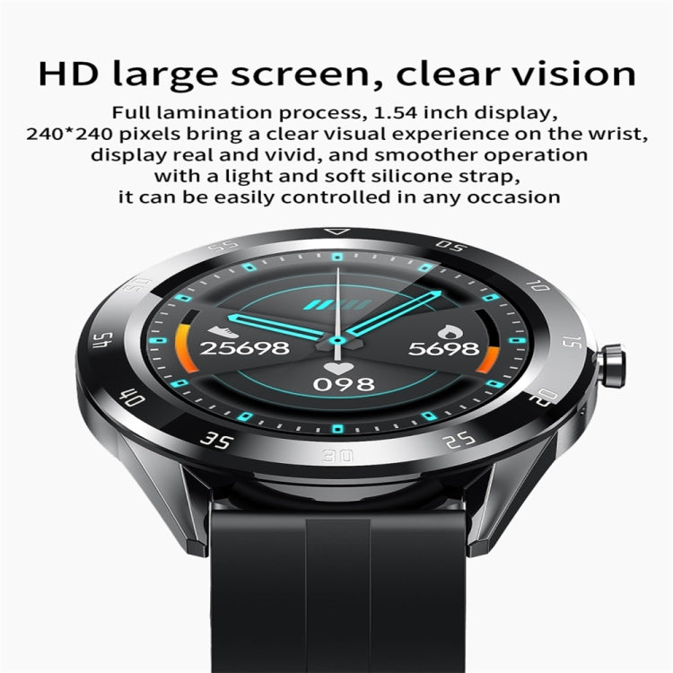 Y10 1.54inch Color Screen Smart Watch IP68 Waterproof,Support Heart Rate Monitoring/Blood Pressure Monitoring/Blood Oxygen Monitoring/Sleep Monitoring(Orange) - Smart Wear by buy2fix | Online Shopping UK | buy2fix