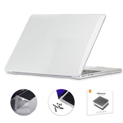 For MacBook Air 13.6 2022 A2681 EU Version ENKAY 3 in 1 Crystal Laptop Case with TPU Keyboard Film / Anti-dust Plugs(Transparent) - MacBook Air Cases by ENKAY | Online Shopping UK | buy2fix