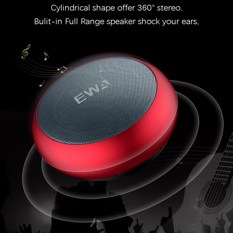 EWA A110 IPX5 Waterproof Portable Mini Metal Wireless Bluetooth Speaker Supports 3.5mm Audio & 32GB TF Card & Calls(Blue) - Mini Speaker by EWA | Online Shopping UK | buy2fix