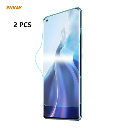 For Xiaomi Mi 11 Ultra 2 PCS ENKAY Hat-Prince Full Glue Full Coverage Screen Protector Explosion-proof Hydrogel Film - Mobile Accessories by ENKAY | Online Shopping UK | buy2fix