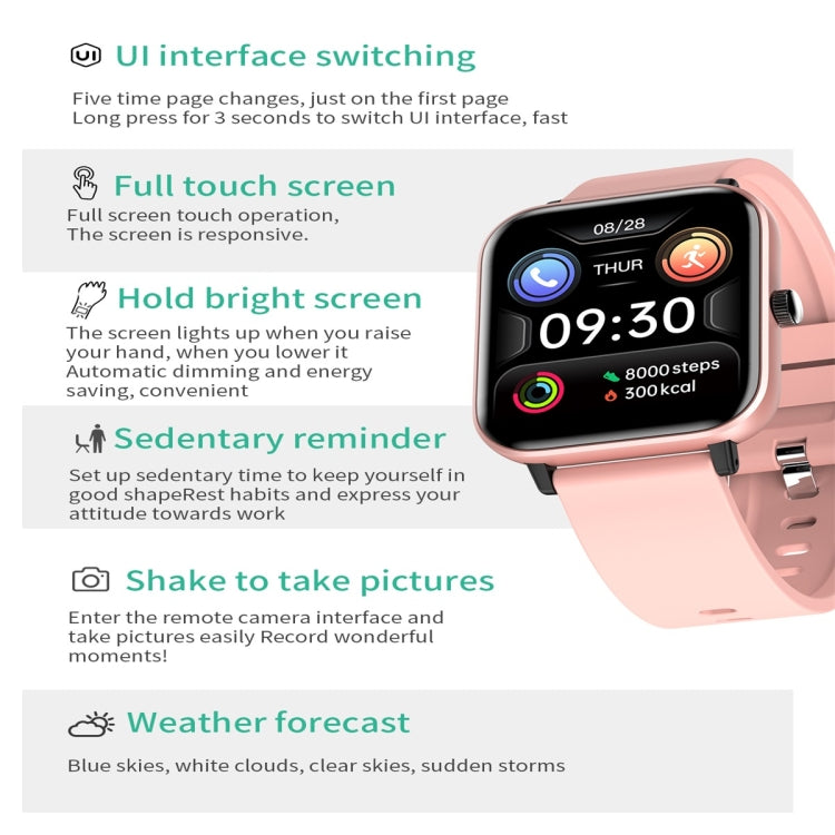 H10 1.54inch Color Screen Smart Watch IP67 Waterproof,Support Bluetooth Call/Heart Rate Monitoring/Blood Pressure Monitoring/Blood Oxygen Monitoring/Sleep Monitoring(Black) - Smart Wear by buy2fix | Online Shopping UK | buy2fix