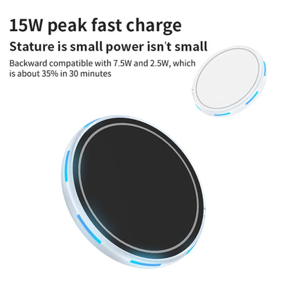 W-975 Ultra-thin 15W Max Magnetic Absorption Wireless Charger for iPhone and other Smart Phones(Black) - Apple Accessories by buy2fix | Online Shopping UK | buy2fix