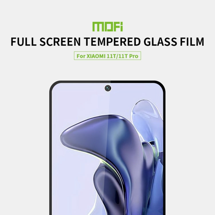 For Xiaomi Mi 11T / 11T pro MOFI 9H 2.5D Full Screen Tempered Glass Film(Black) - Samsung Accessories by MOFI | Online Shopping UK | buy2fix