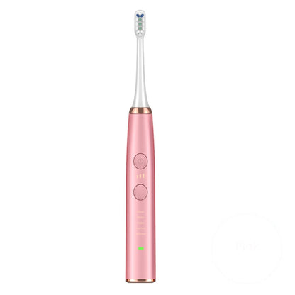 Wireless Induction Charging Ultrasonic Electric Toothbrush(Pink) - Toothbrushes by buy2fix | Online Shopping UK | buy2fix