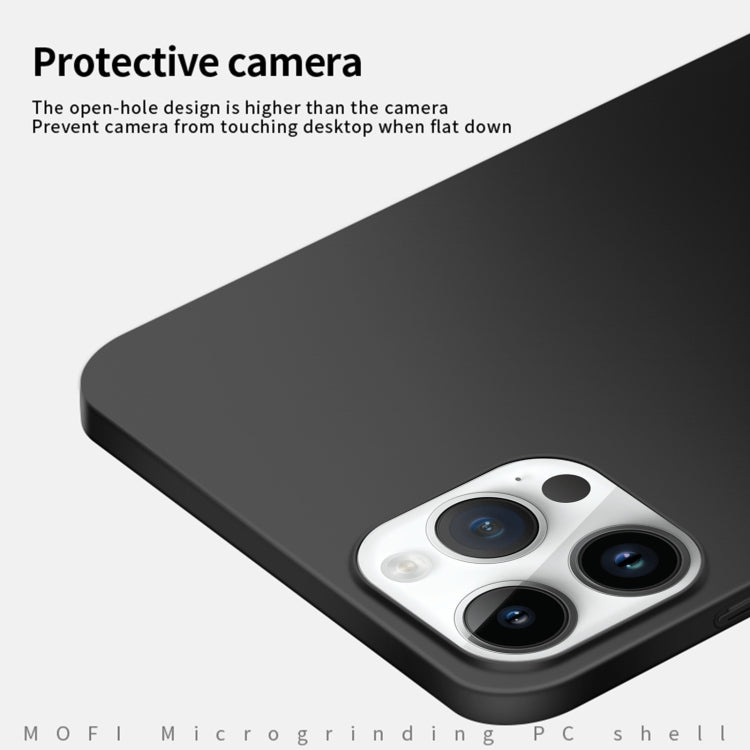 For iPhone 14 Pro MOFI Frosted PC Ultra-thin Hard Case (Black) - iPhone 14 Pro Cases by MOFI | Online Shopping UK | buy2fix