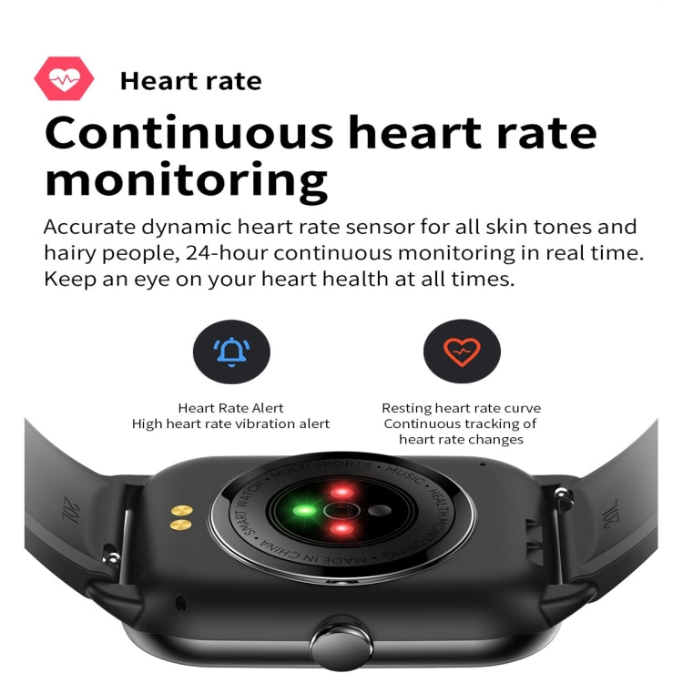 KT65 1.9 inch Color Screen Smart Watch,Support Heart Rate Monitoring/Blood Pressure Monitoring(Black) - Smart Wear by buy2fix | Online Shopping UK | buy2fix