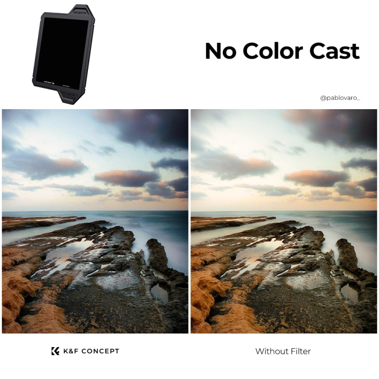 K&F CONCEPT SKU.1809 Full Color ND1000 Square Filter Waterproof ND Filter with Frame - Camera Accessories by K&F | Online Shopping UK | buy2fix