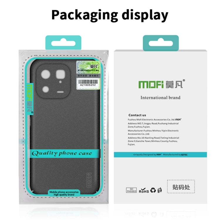 For Xiaomi 13 Pro MOFI Fandun Series Frosted Ultra-thin PC Hard Phone Case(Gray) - 13 Pro Cases by MOFI | Online Shopping UK | buy2fix