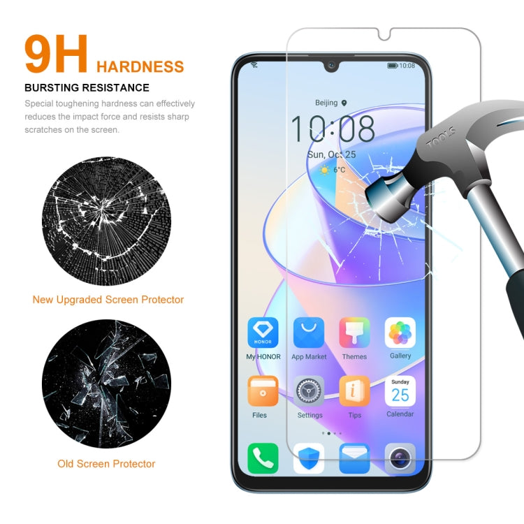 For Honor X7A 5pcs ENKAY Hat-Prince 0.26mm 9H 2.5D High Aluminum-silicon Tempered Glass Film - Honor Tempered Glass by ENKAY | Online Shopping UK | buy2fix