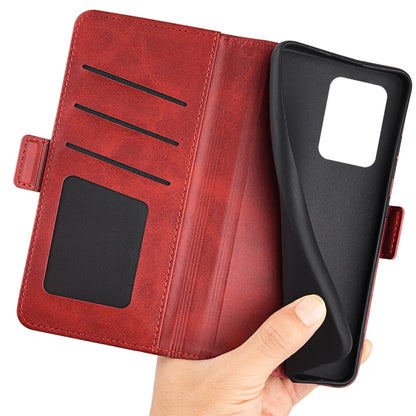 For Xiaomi Redmi Note 12 Pro+ Dual-side Magnetic Buckle Horizontal Flip Leather Phone Case(Red) - Note 12 Pro+ Cases by buy2fix | Online Shopping UK | buy2fix
