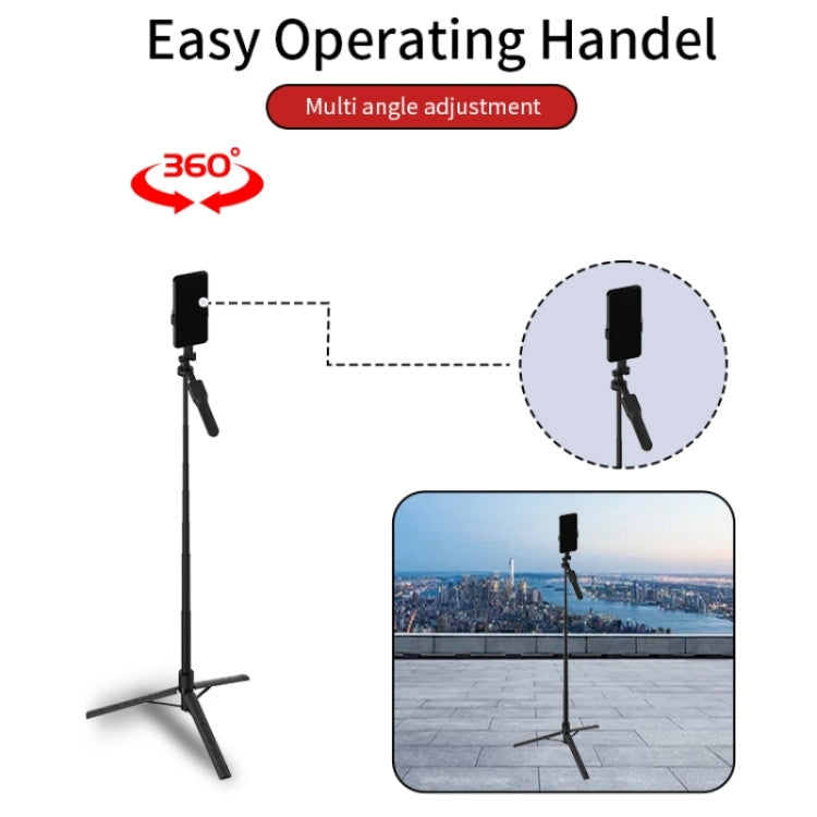 JMARY KT239 Rotation Design Camera Mount Holder 1.75m Telescopic Phone Selfie Stick Tripod - Tripods by Jmary | Online Shopping UK | buy2fix