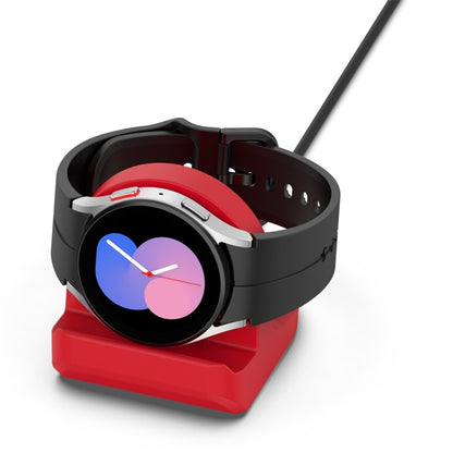 For Samsung Galaxy Watch6 / Watch6 Classic / Watch5 / Watch5 Pro JUNSUNMAY Silicone Charger Stand Non-Slip Base(Red) - Charger by JUNSUNMAY | Online Shopping UK | buy2fix