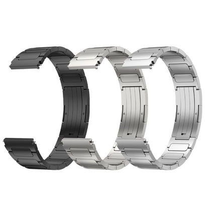 For Garmin Forerunner 255 22mm I-Shaped Titanium Alloy Watch Band(Sliver) - Watch Bands by buy2fix | Online Shopping UK | buy2fix