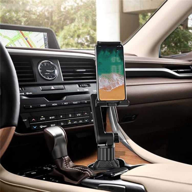 CUP-B16 Universal Long Neck 2 Shaft Rotating Car Cup Mount Phone Holder - Car Drink Holders by buy2fix | Online Shopping UK | buy2fix