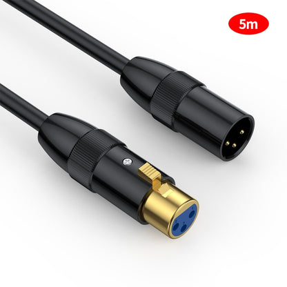 JUNSUNMAY XLR Male to Female Mic Cord 3 Pin Audio Cable Balanced Shielded Cable, Length:5m - Microphone Audio Cable & Connector by JUNSUNMAY | Online Shopping UK | buy2fix