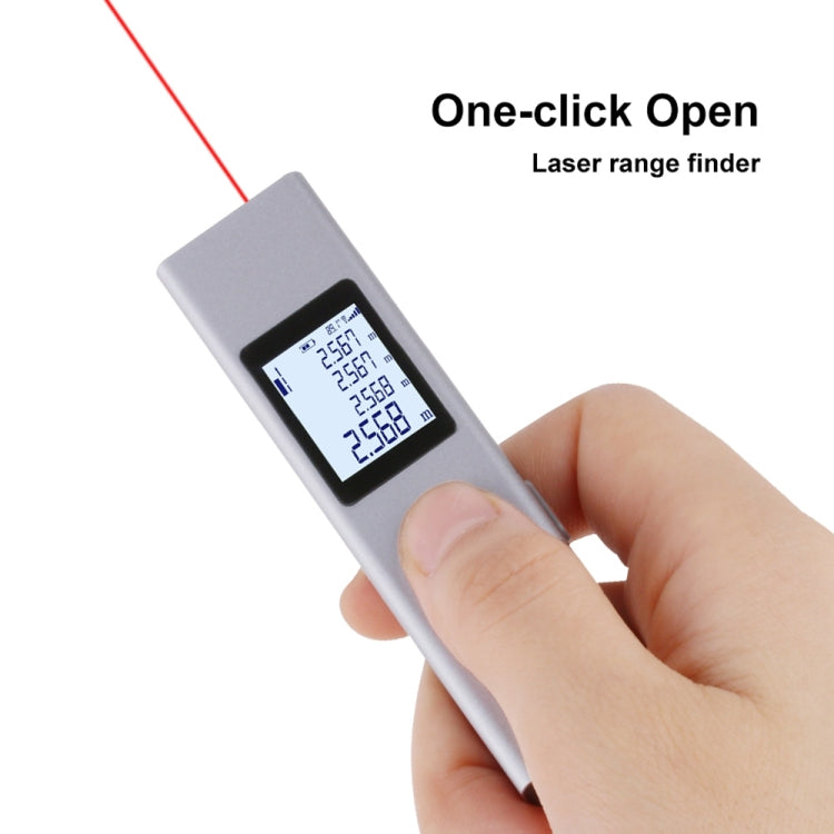 LS-1 Laser Rangefinder Distance Meter 40m Handheld Mini Rechargeable LCD Digital Laser Distance Meter 131ft Laser Range Finder - Consumer Electronics by buy2fix | Online Shopping UK | buy2fix