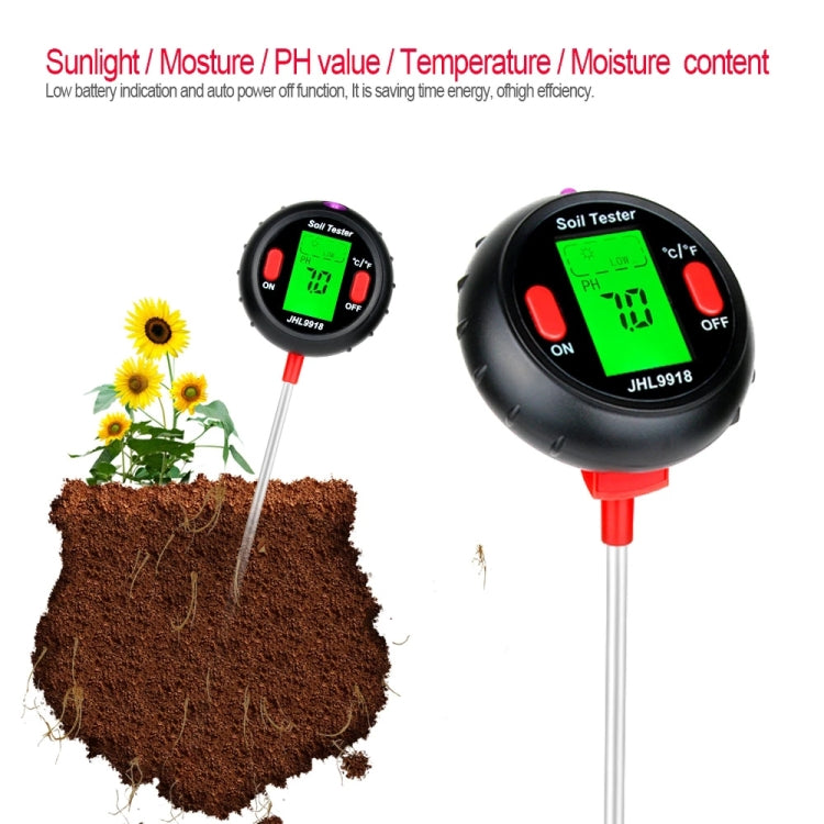 RZ104 Soil PH Meter Humidity Detector Digital PH Meter Soil Monitor PH Gardening Plant Soil Tester - Consumer Electronics by buy2fix | Online Shopping UK | buy2fix