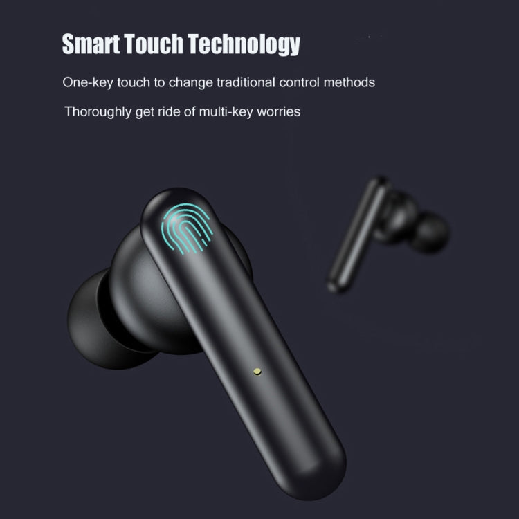 T10 Mini Touch Control Hifi TWS Wireless Bluetooth Earphones With Mic & Charger Box(Blue) - TWS Earphone by buy2fix | Online Shopping UK | buy2fix