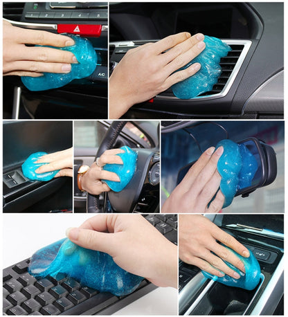 Car Clean Glue Gel Sticker(Transparent) - Decorative Sticker by buy2fix | Online Shopping UK | buy2fix