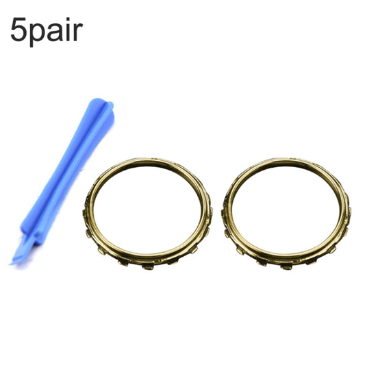 For Xbox One Elite 5pairs 3D Replacement Ring + Screwdriver Handle Accessories, Colour:Gold Plating - Repair & Spare Parts by buy2fix | Online Shopping UK | buy2fix