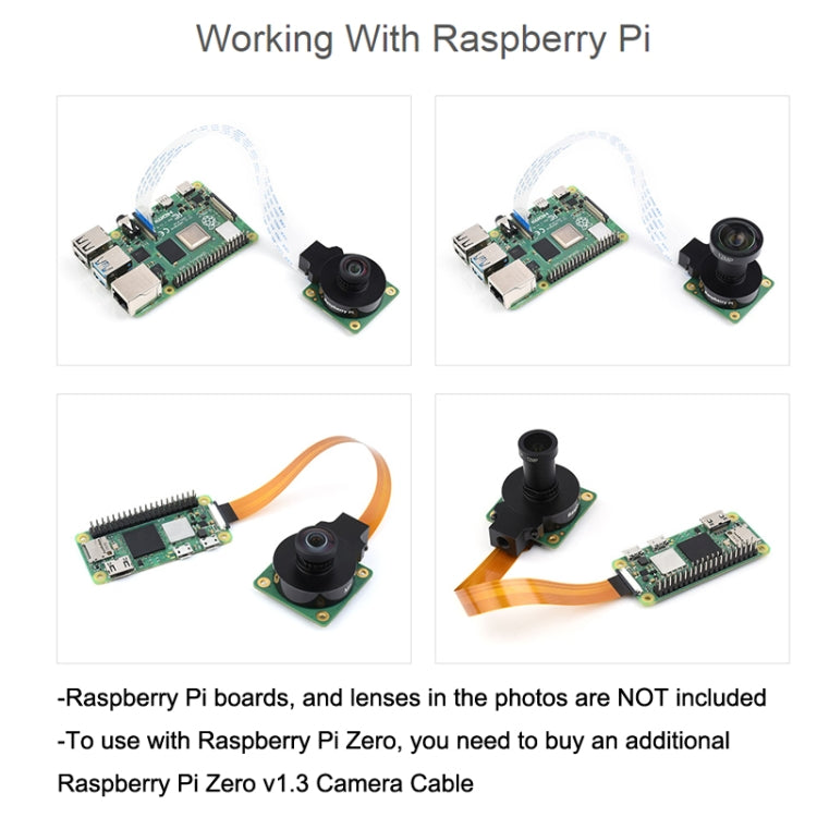 Waveshare For Raspberry Pi Camera M12 High Sensitivity Lens, 12.3MP IMX477R Sensor, 23945 - Consumer Electronics by WAVESHARE | Online Shopping UK | buy2fix