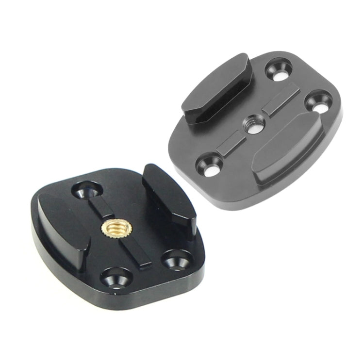 4 Holes Aluminum Quick Release Tripod Mount Base For Sports Camera, Color: Black Embedded Nut - DJI & GoPro Accessories by buy2fix | Online Shopping UK | buy2fix