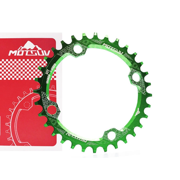 MOTSUV Narrow Wide Chainring MTB  Bicycle 104BCD Tooth Plate Parts(Green) - Outdoor & Sports by buy2fix | Online Shopping UK | buy2fix