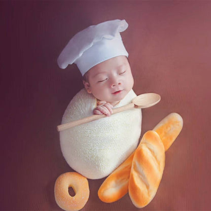 Wooden Spoon 1  Newborn Babies Photography Clothing Chef Theme Set - Camera Accessories by buy2fix | Online Shopping UK | buy2fix