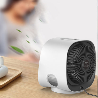 Mini Multifunctional Humidification Aromatherapy Fan Portable Office Home Desktop Air Conditioner Fan(Moran Green) - Consumer Electronics by buy2fix | Online Shopping UK | buy2fix