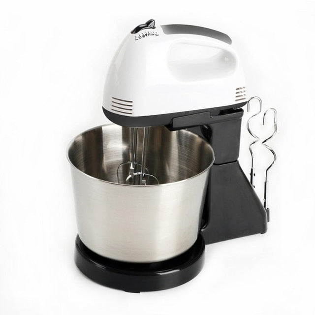 Portable Blender Electric Dough Cake Mixer Egg Whisk  Baking Whipping Cream Machine EU  Plug (Black) - Stirrer & Squeezer by buy2fix | Online Shopping UK | buy2fix