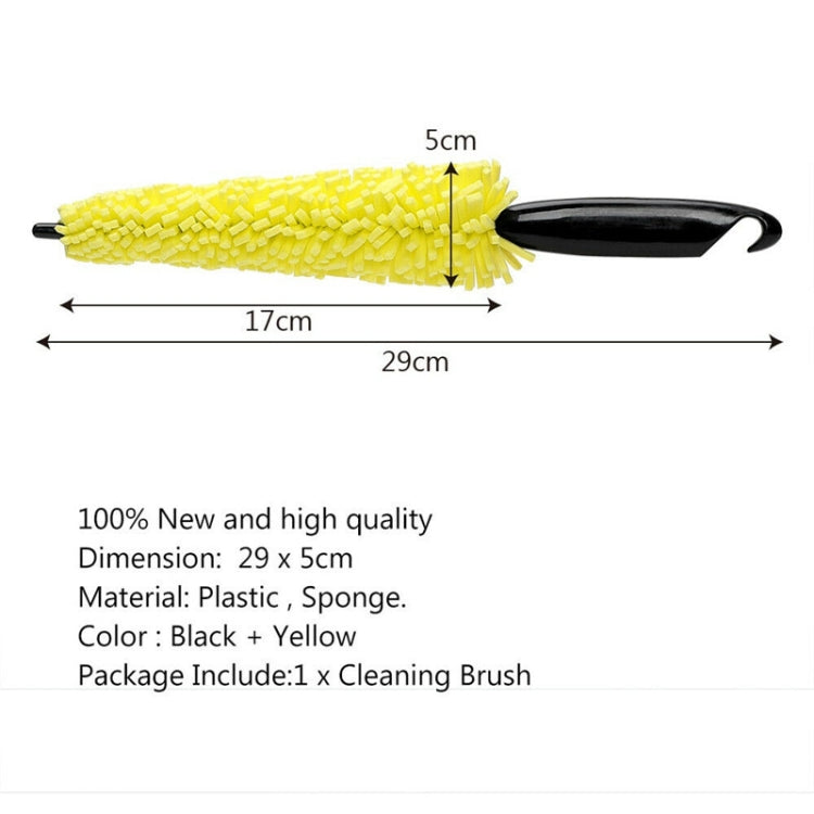 Universal Auto Car Accessories Car Rims Care Tire Wheel Washing Brush Plastic Handle Vehicle Wheel Cleaning Brush Washing Sponge - Car washing supplies by buy2fix | Online Shopping UK | buy2fix