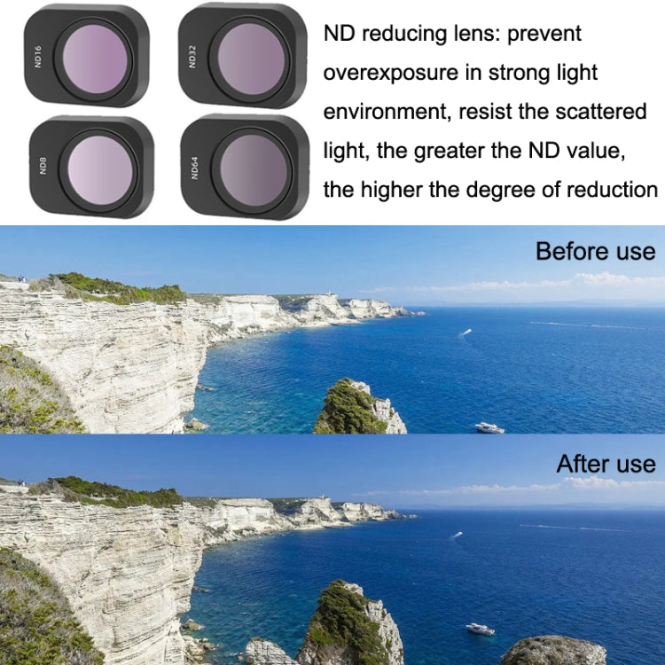 JSR For Mini 3 Pro Camera Filters, Style:4 In 1 ND8+ND16+ND32+ND64 - DJI & GoPro Accessories by JSR | Online Shopping UK | buy2fix