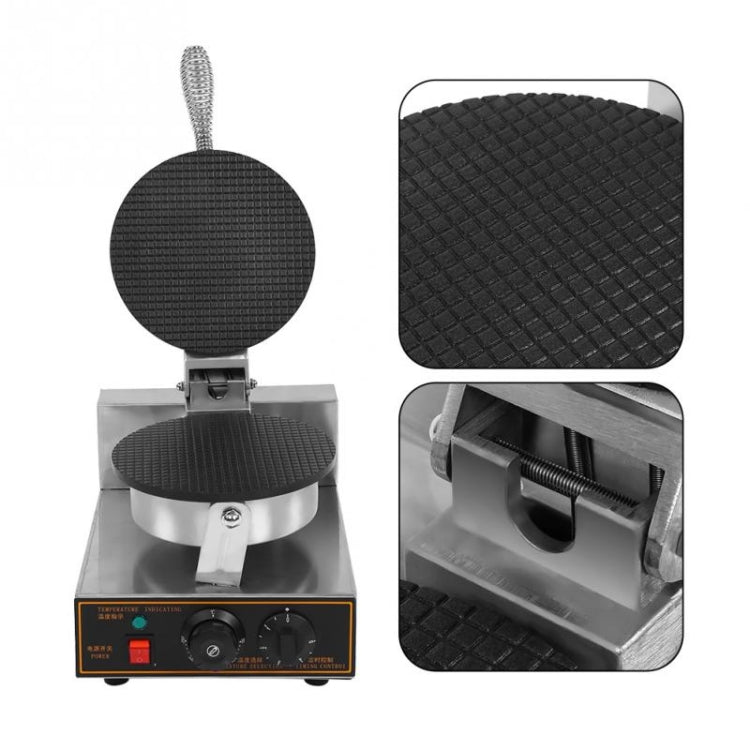 Electric Waffle Maker Egg Roll Maker DIY Ice Cream Cone Machine Crispy Omelet Machine, Plug Type:US Plug - Home & Garden by buy2fix | Online Shopping UK | buy2fix